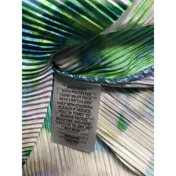 Halogen Wrap Blouse Womens Size Small Textured Short Sleeve V Neck Blouse - Picture 7 of 7